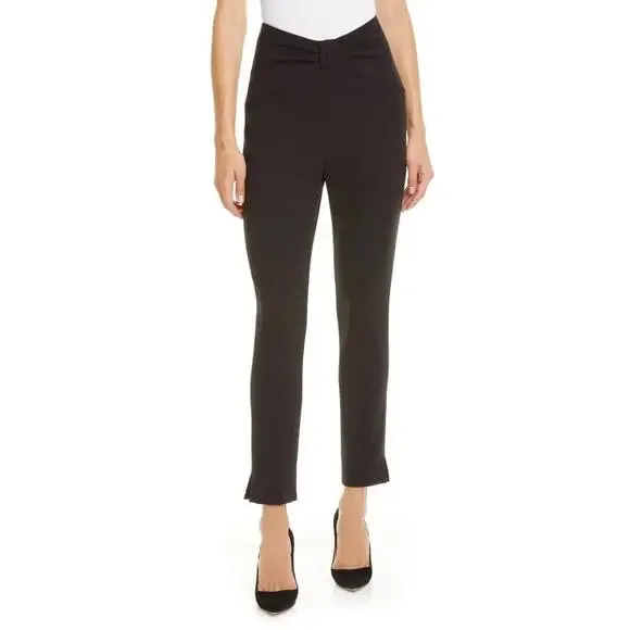 NWT Veronica Beard Ferdinand Bow Accent Skinny Pants - Black 16 High Rise